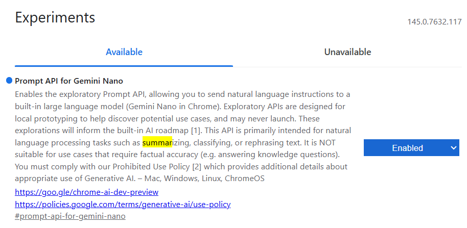 chrome flags 开关截图